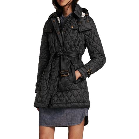 burberry brit finsbridge long quilted coat|Burberry Brit Quilted Jacket .